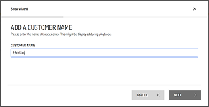 BMW POS Digital step 3 — Add customer name